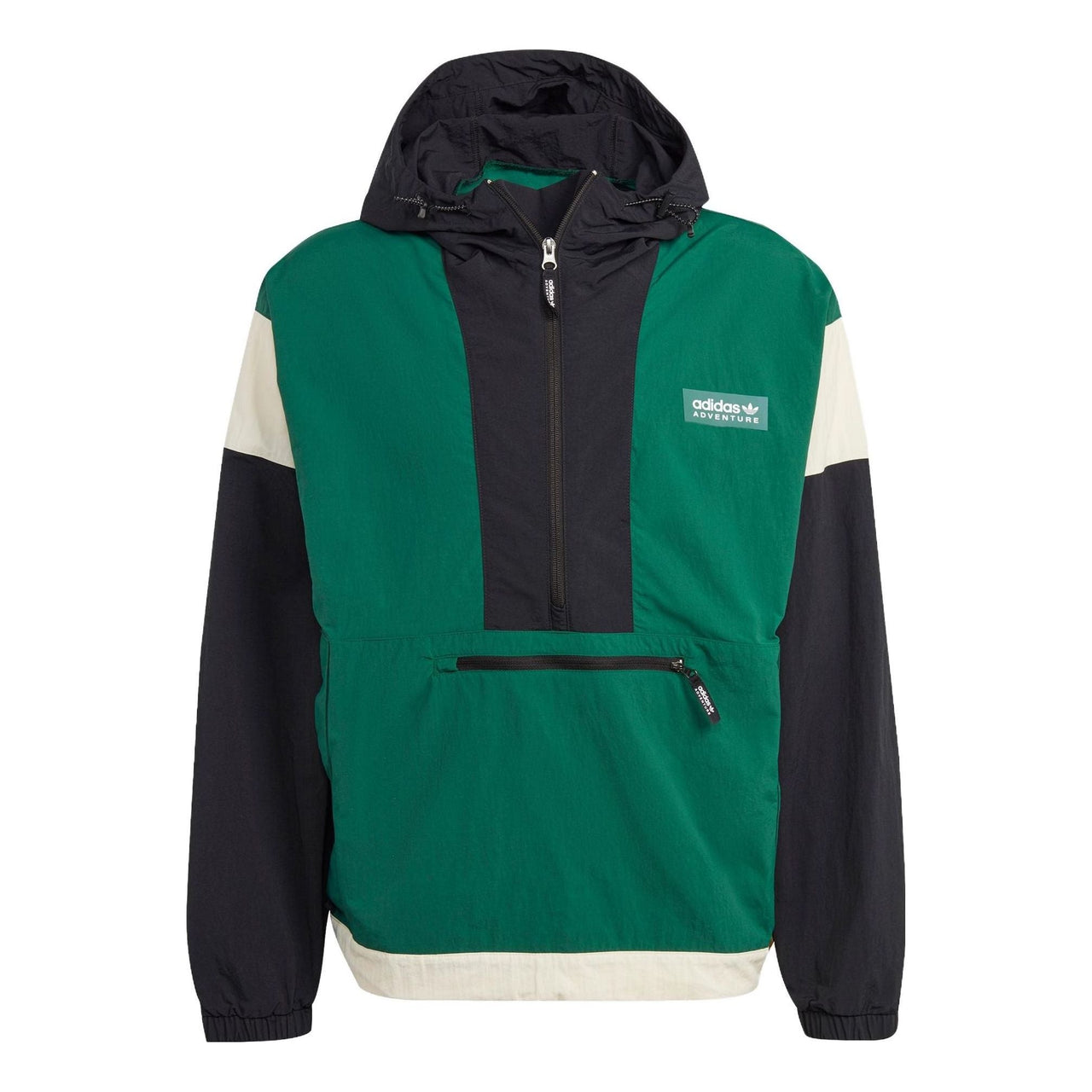 adidas originals Adventure Premium Windbreaker 'Dark Green Black' IC5640