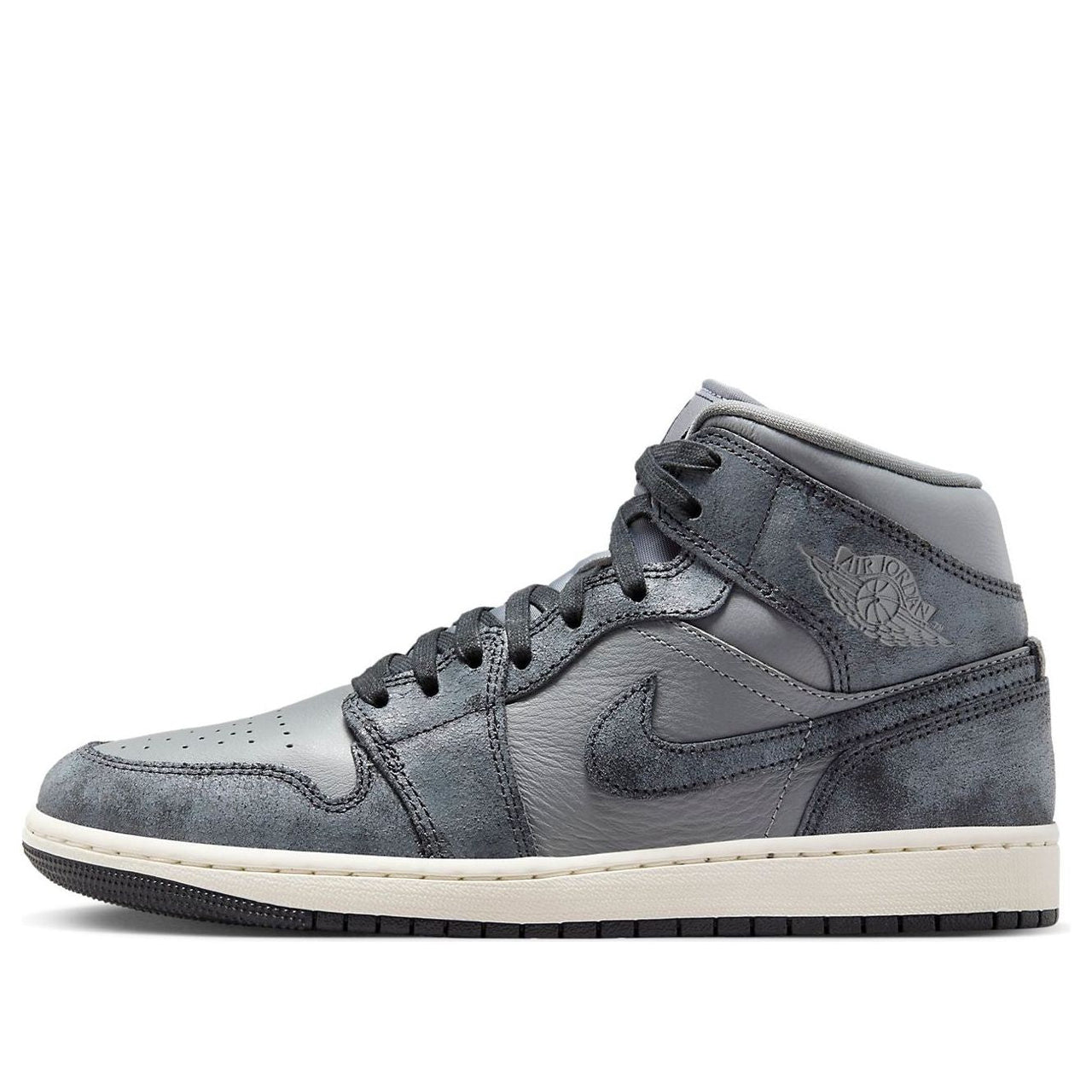 (WMNS) Air Jordan 1 Mid 'Distressed Smoke Grey' FJ3448-001