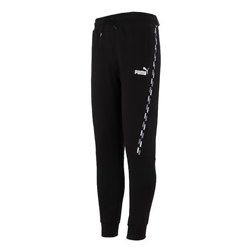 PUMA Power Tape Sweat Pants Fl Cl Logo 'Black' 846543-01