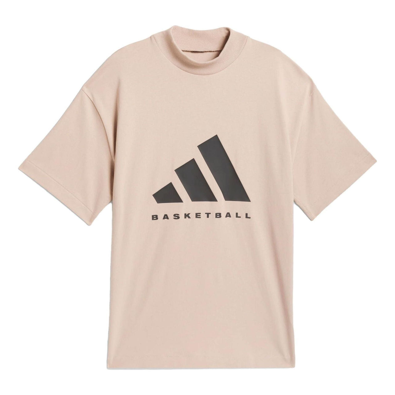 adidas Basketball T-Shirt 'Beige Black' IT4509