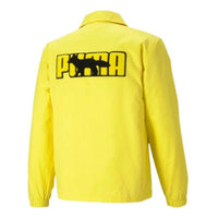 PUMA x Maison Kitsune Unisex Coach Jacket Yellow 530430-30
