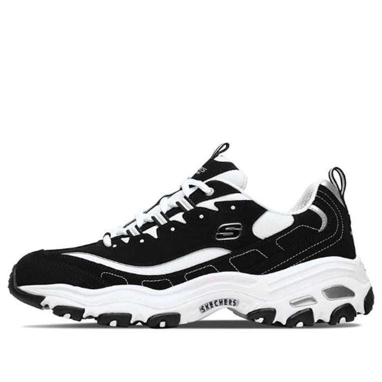 Skechers D'LITES Daddy Shoes 'White Black' 52675-BKW