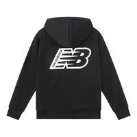 New Balance Classic Casual Logo Print Hoodie 'Black White' AMT23511-BK