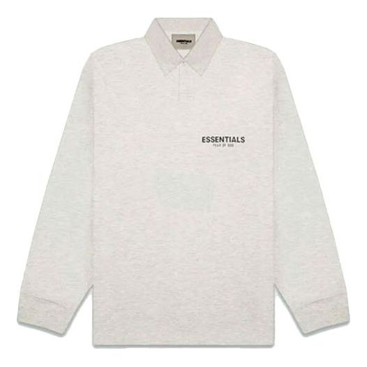 Fear of God Essentials FW20 Long Sleeve Polo Shirt 'Oatmeal' FOG-FW20-347