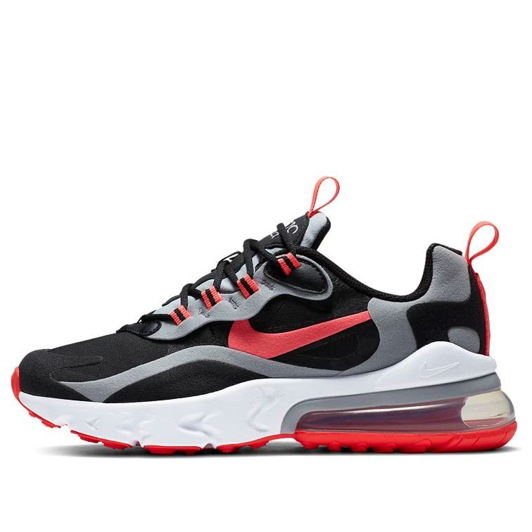 (GS) Nike Air Max 270 React 'Black Red Grey' BQ0103-019