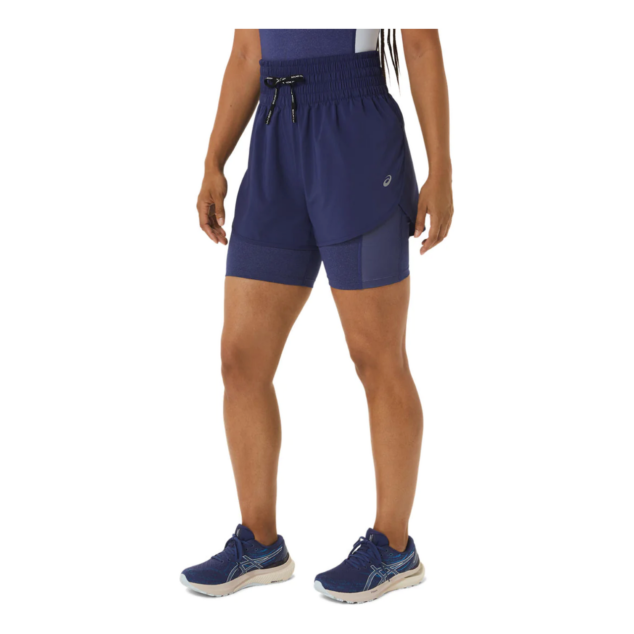 (WMNS) ASICS Nagino 4" Run Short 'Navy' 2012C819-400