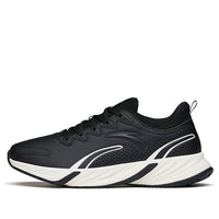 ANTA Running Series Sneakers Leather 'Midnight Black' 112145523-7