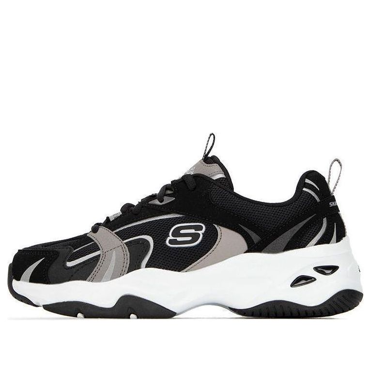 (WMNS) Skechers Sport D'Lites 4.0 Shoes 'Black Grey White' 896190-BKW