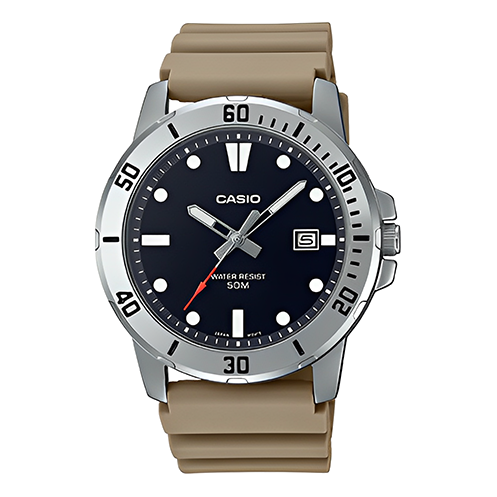 CASIO Analog 'Sandy Brown' MTP-VD01-5EV