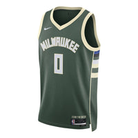 Nike Dri-FIT NBA 2022 Icon Edition Milwaukee Bucks Swingman Jersey 'Damian Lillard' DN2012-332