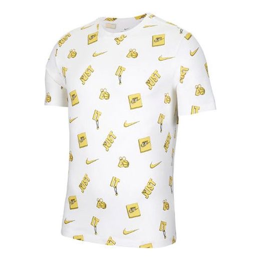 Nike SS20 Athleisure Casual Sports Round Neck Short Sleeve White CV1068-100
