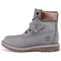 (WMNS) Timberland 6-Inch Premium Waterproof Boots 'Steeple Grey Waterbuck Gunmetal Metallic Collar' A1BK7