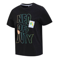 (WMNS) adidas NEO OFF DUTY Vibe Collective T-Shirts 'Black' IA6716