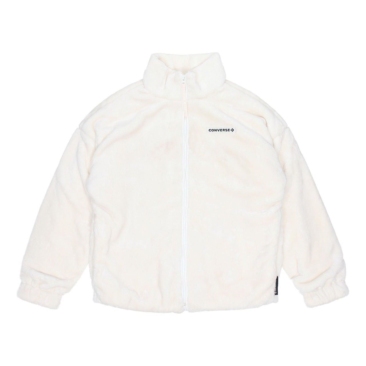 Converse Loose Stand Collar Stay Warm logo Jacket Asia Sizing 'White' 10023526-A02