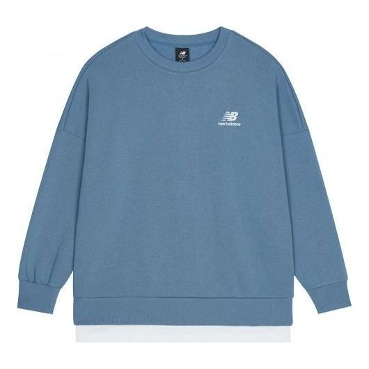 New Balance Logo Sweatshirt 'Blue' AMT13345-WAB