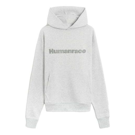 adidas x Pharrell Humanrace Logo Hoodie 'Grey Heather' HG1809
