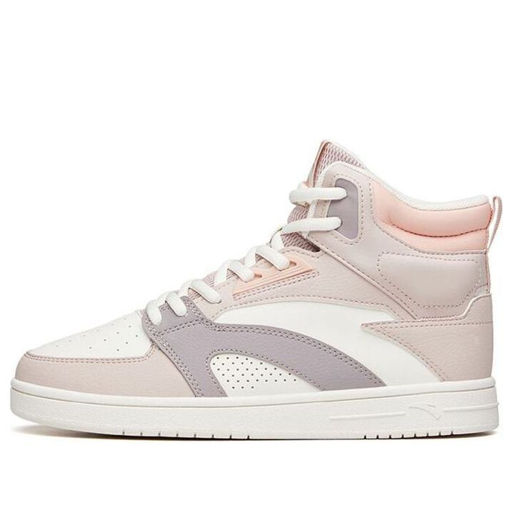 (WMNS) ANTA Skateboarding Series Sneakers High 'Pink White' 122138071-3