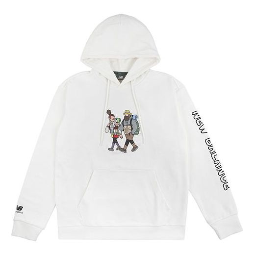New Balance x JHl Printing Graphic Hoodie 'White' NCA89043-IV