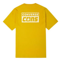 Men's Converse Alphabet Logo Printing Retro Casual Short Sleeve Yellow 10021134-A04