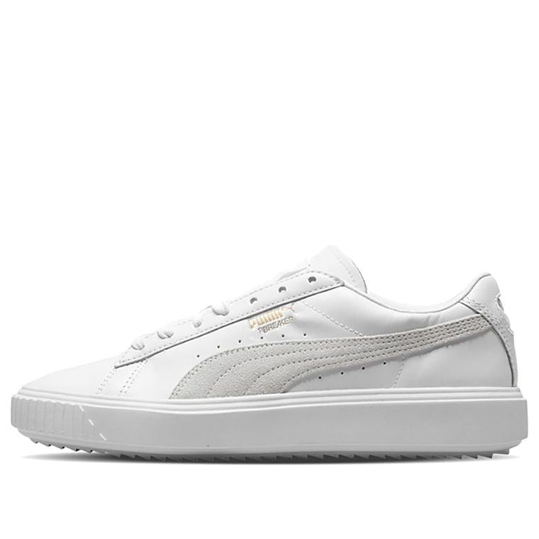 PUMA Breaker Low Top Casual Skate Shoes Unisex White Gray 'White Grey' 369191-01