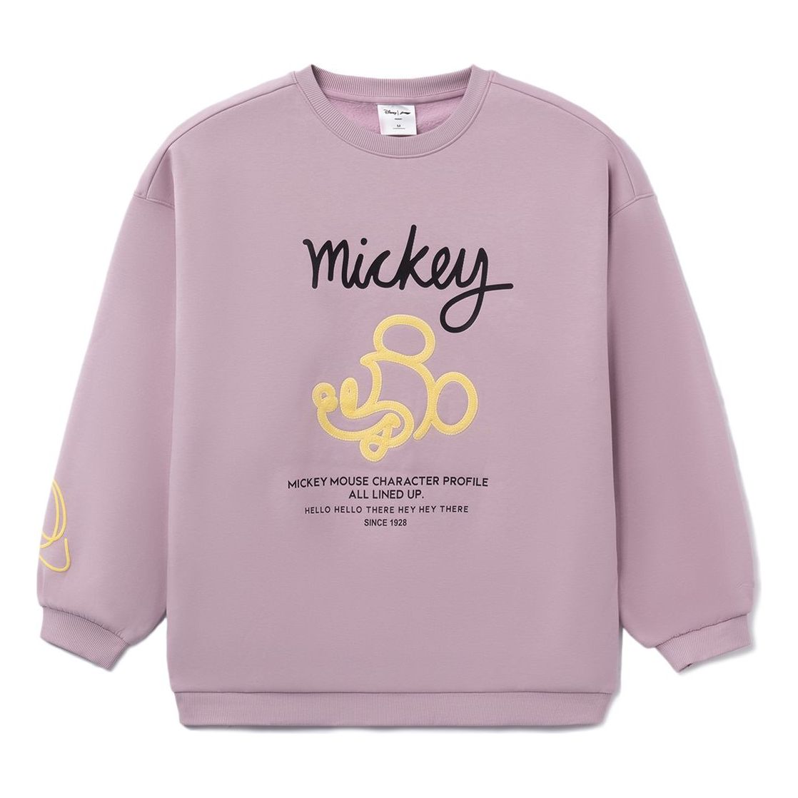 (WMNS) Li-Ning x Disney Mickey Mouse Graphic Sweatshirt 'Purple' AWDRD64-4