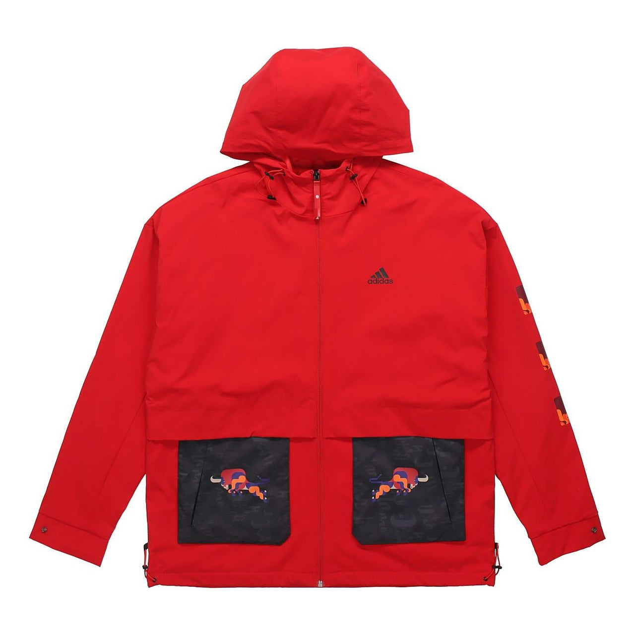 adidas Cny Jkt New Year's Edition Casual Sports Hooded Jacket Red GP1822
