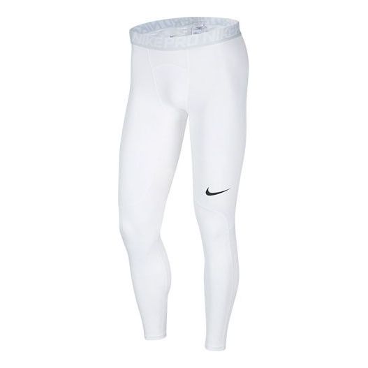 Men's Nike PRO Training Tight White Long Pants/Trousers CJ5121-100