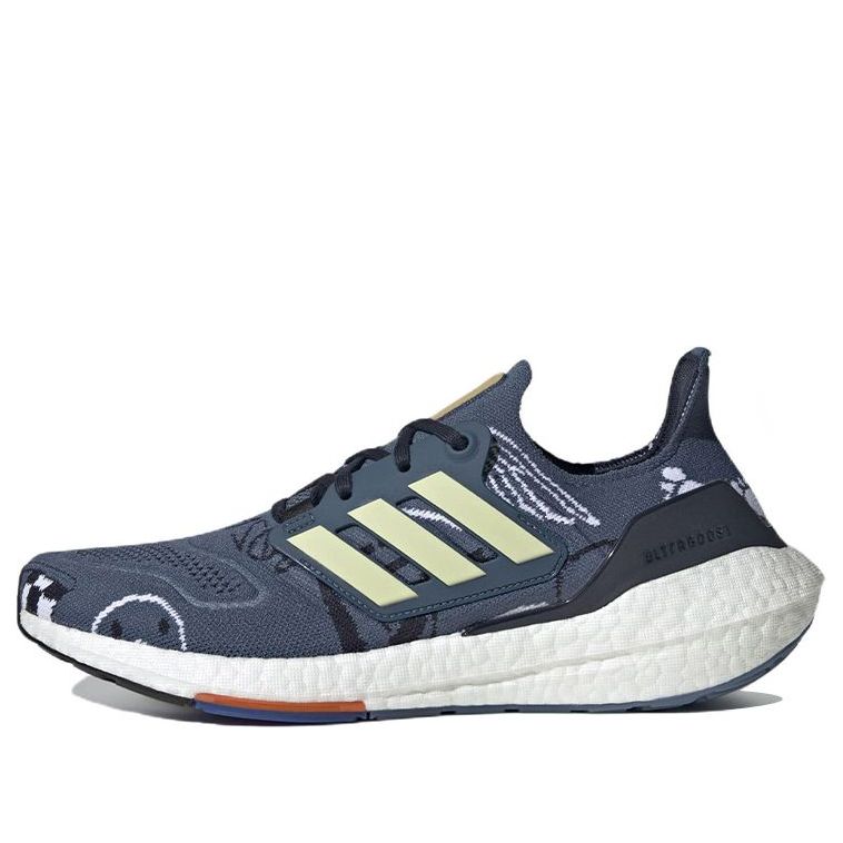 adidas Ultraboost 22 Shoes 'Wonder Steel Almost Yellow Legend Ink' GX9166