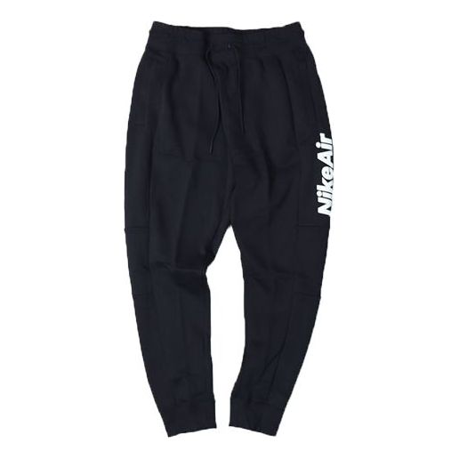 Nike Air Side Logo Cone Fleece Long Pants Black CJ4831-011