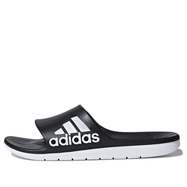 adidas Aqualette Cloudfoam Slippers 'Black White' CM7928