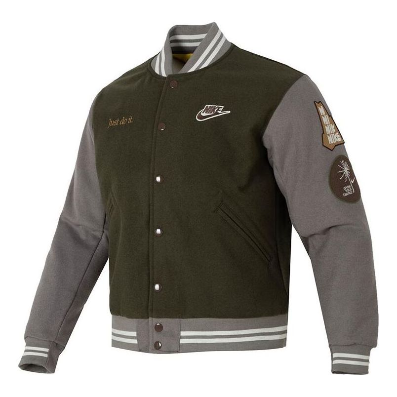 Nike Outdoor Varsity Jacket 'Olive Green' FV4026-325