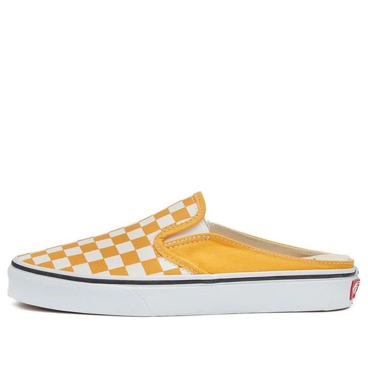 Vans Checkerboard Mule Slip-On Skate Sneakers 'Yellow White' VN0A4P3UWOF
