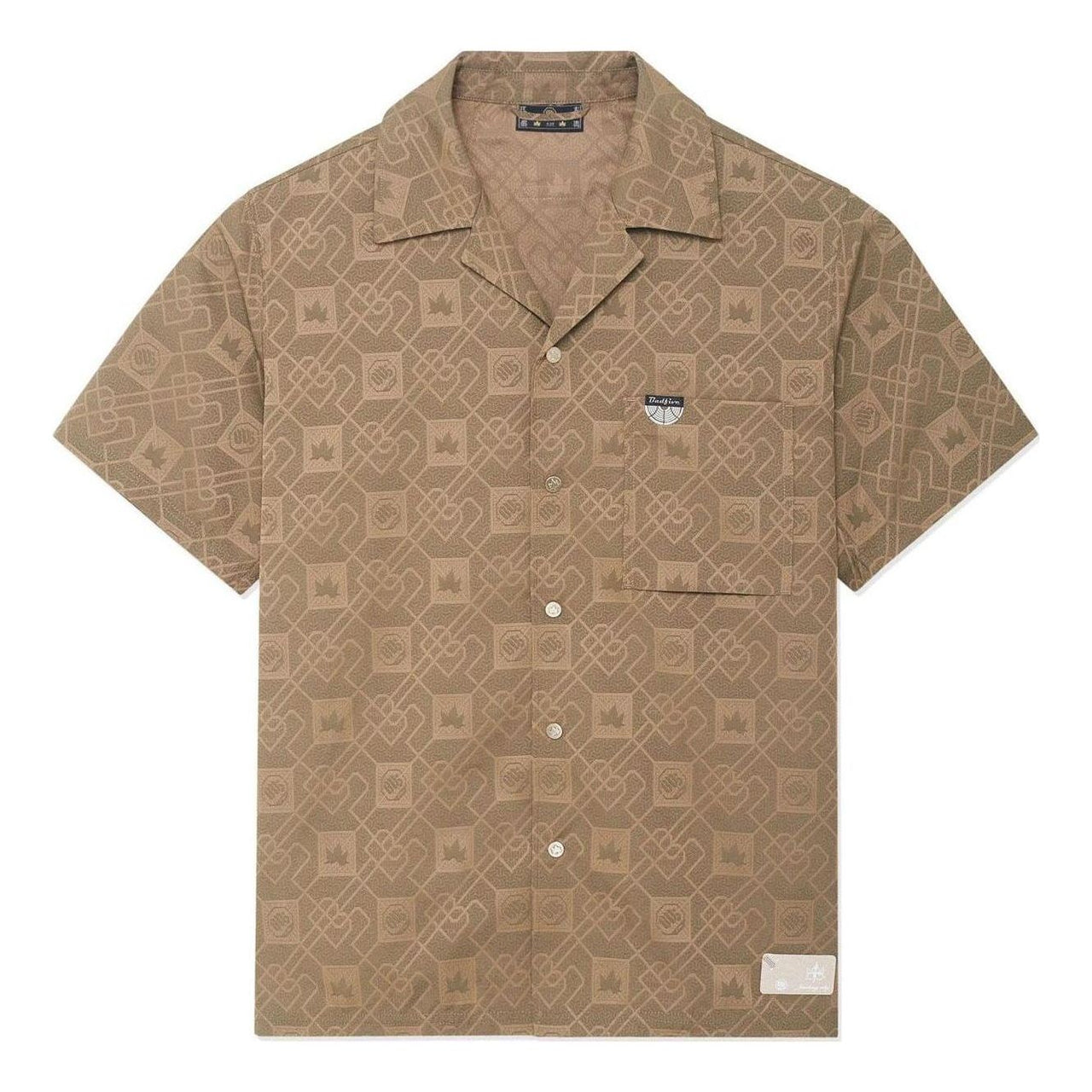 Li-Ning BadFive All-Over Print Shirt 'Khaki' ASHSB53-1