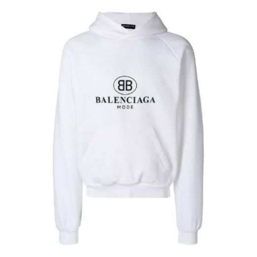 Balenciaga BB Mode Hoodie 'White' 508118TYK849000