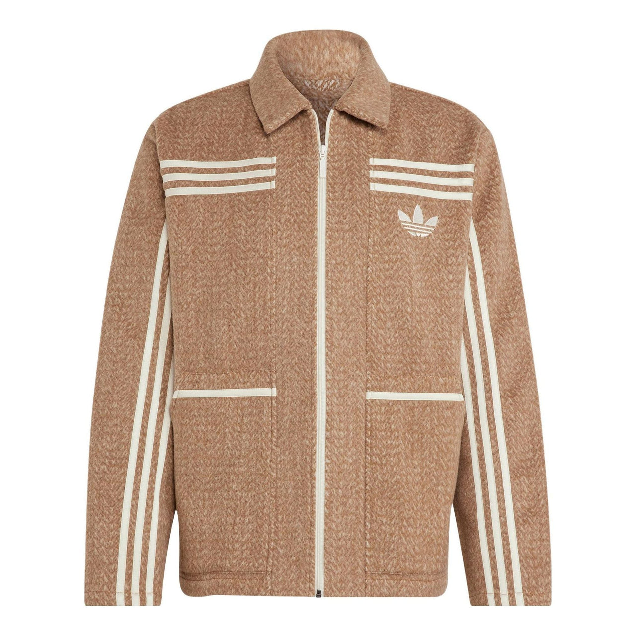 adidas Adicolor 70s Collared Jacket 'Brown Desert' IB3424
