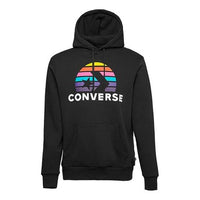 Men's Converse Planet Set Po Athleisure Casual Sports Printing Knit Black 10018993-A01