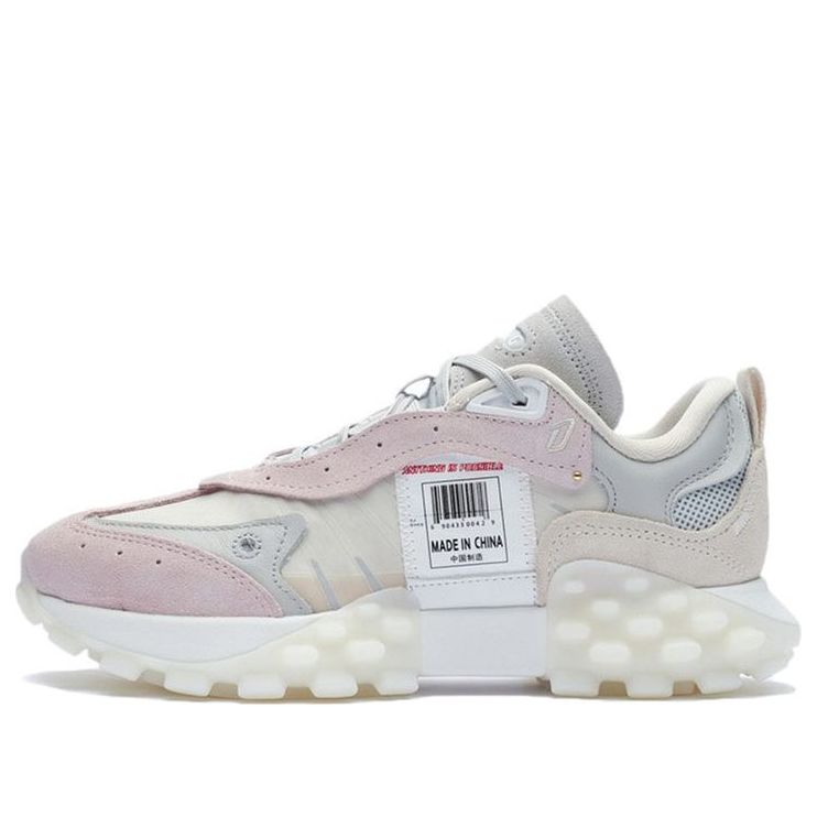 (WMNS) Li-Ning Overload 'Grey Pink' ARYR026-8