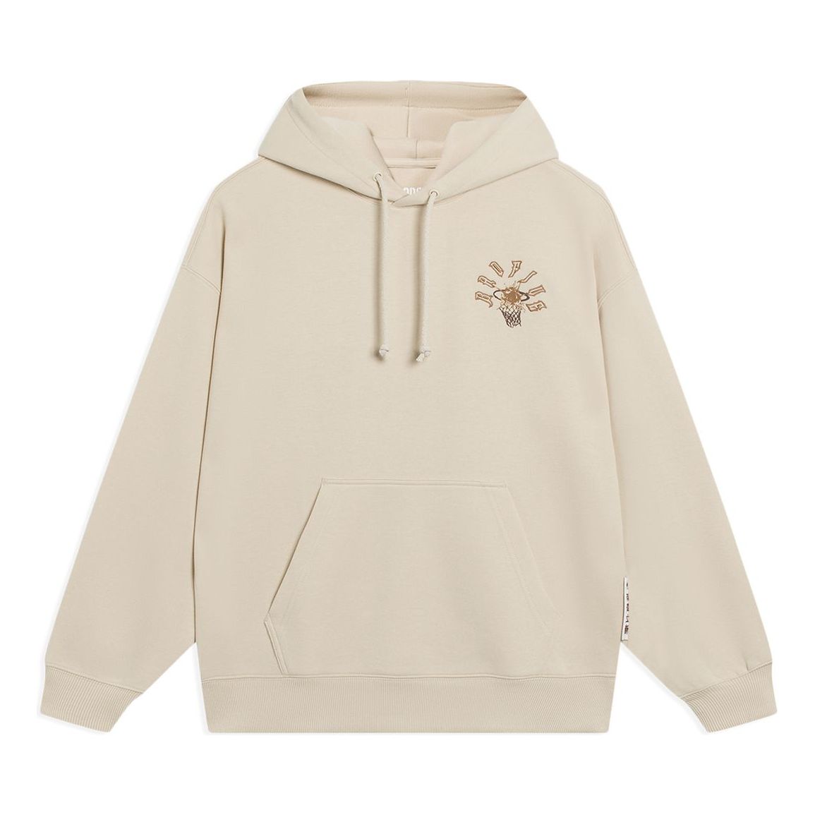 Li-Ning BadFive Cartoon Graphic Hoodie 'Beige' AWDT089-1