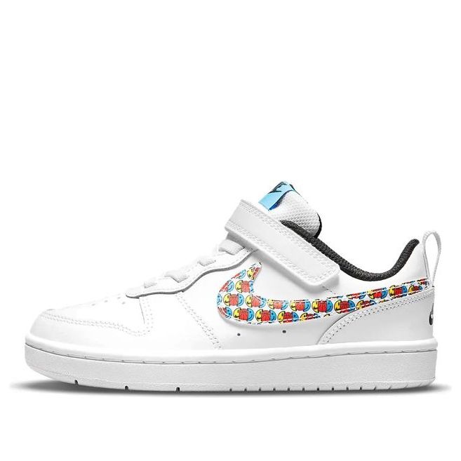 (PS) Nike Court Borough Low 2 SE 'Happy Hoops' DM8099-100