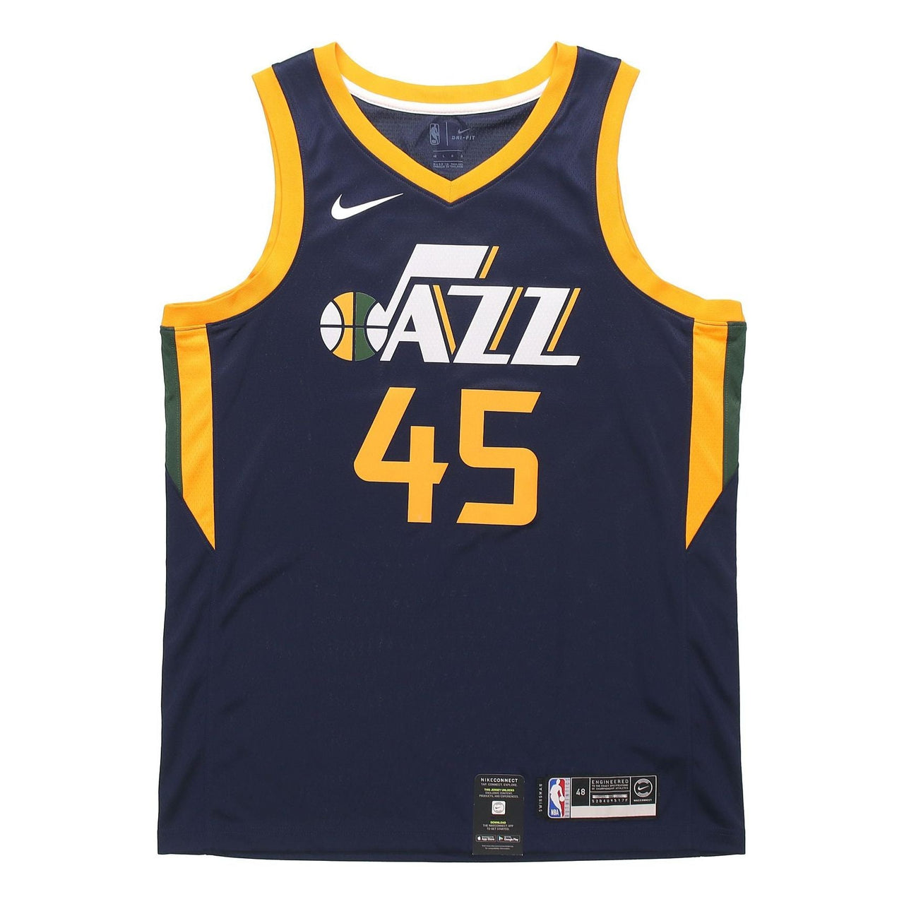 Nike NBA Mitchell Utah Jazz Team limited SW Jersey Navy Blue 864513-425