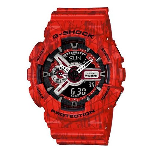 CASIO G-Shock Analog-Digital 'Red' GA-110SL-4