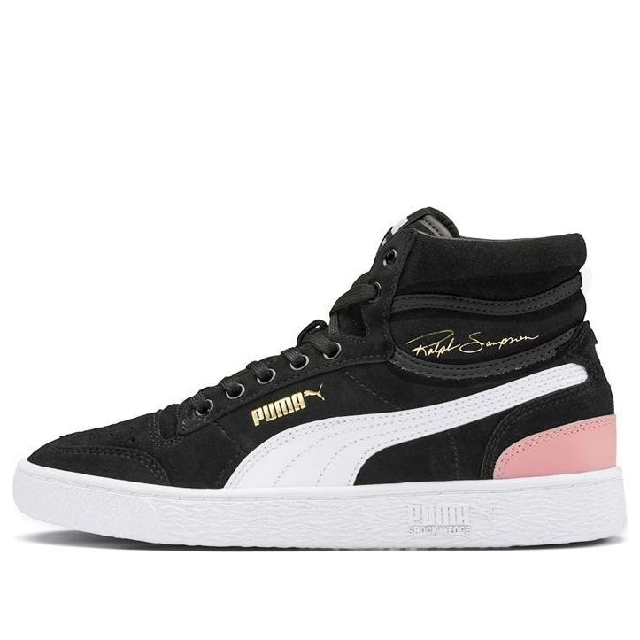 (WMNS) PUMA Ralph Sampson Mid Suede 'Black Bridal Rose' 371067-01