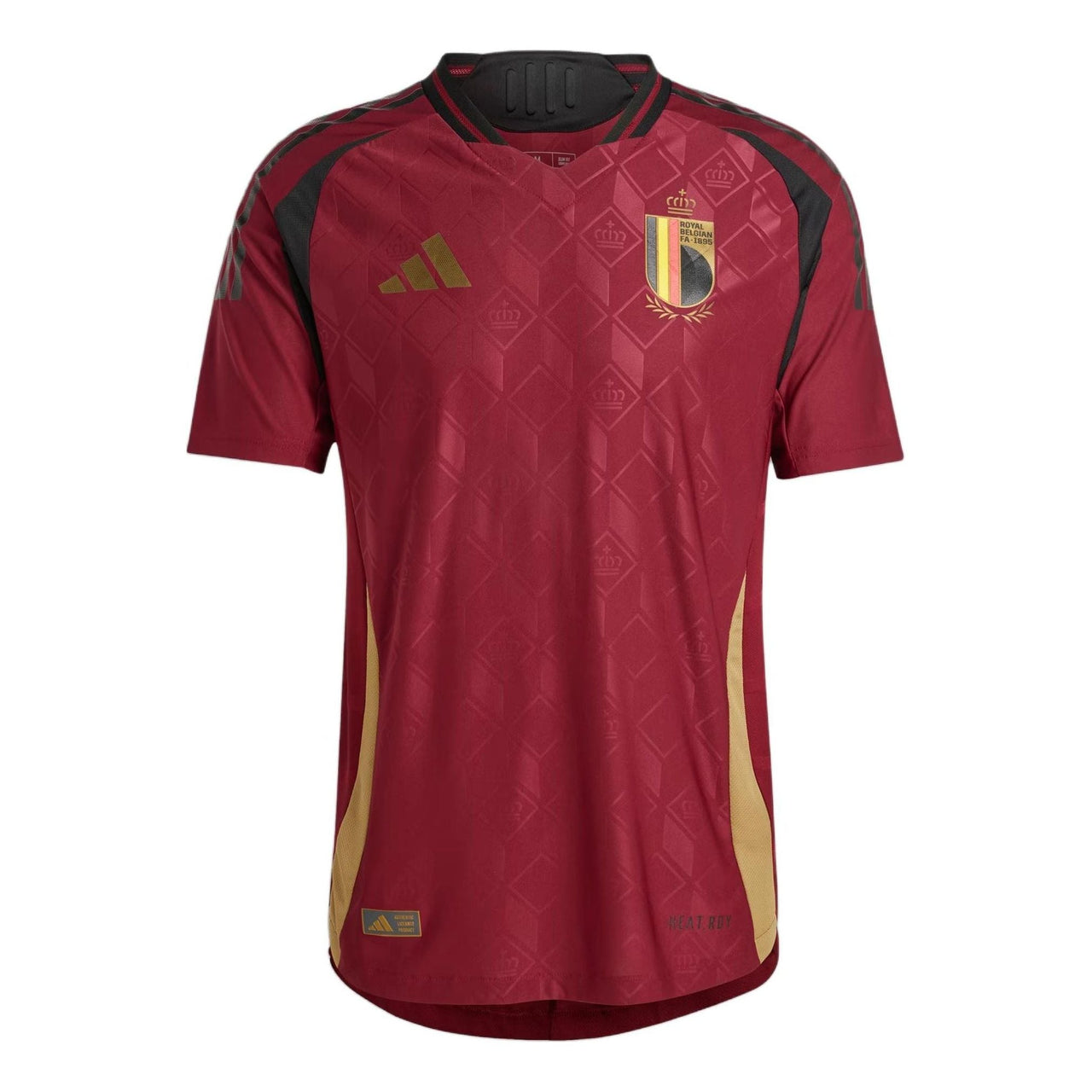 adidas Belgium 24 Home Authentic Soccer Jersey Asia Sizing 'Burgundy' IM8440