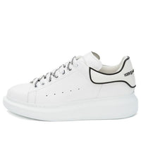 (WMNS) Alexander McQueen Oversized Sneaker 'White Black' 621056WHXMT9074