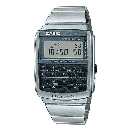 CASIO Quartz Waterproof Sports Unisex Mens Silver Digital CA-506-1