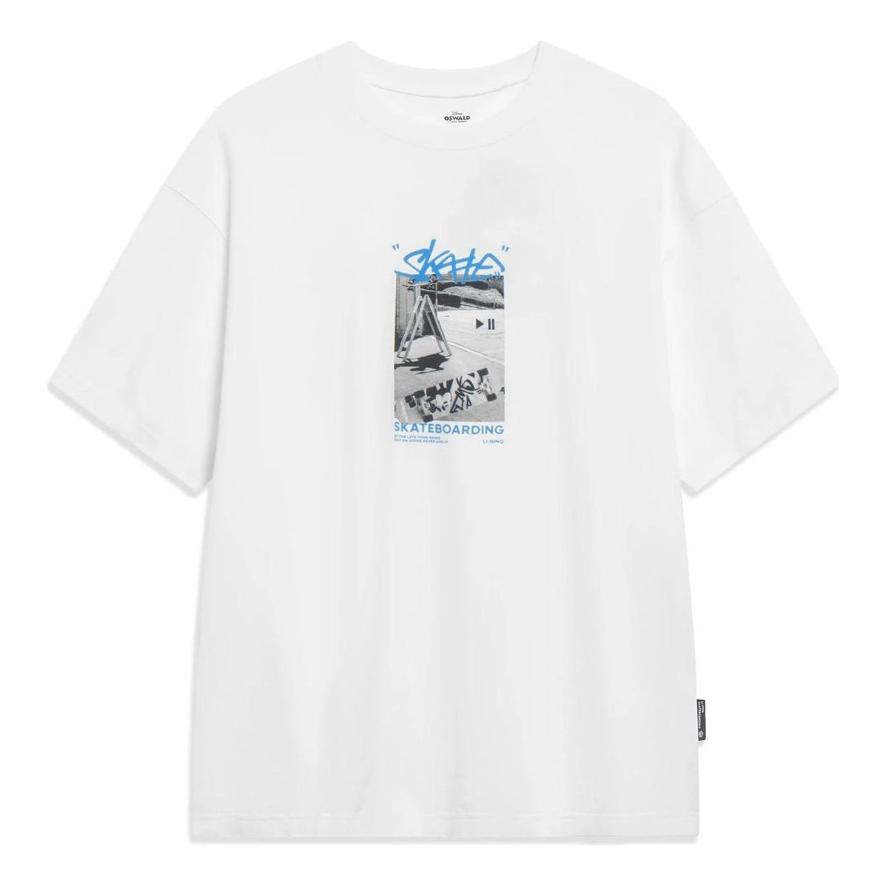 Li-Ning x Disney Oswald Graphic T-shirt 'White' AHST309-6