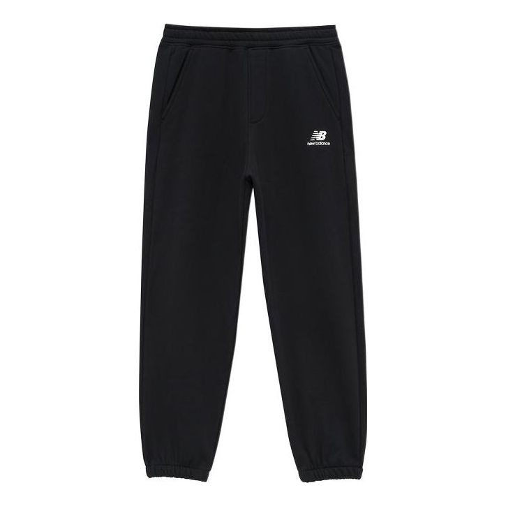 New Balance Essentials Stacked Logo Trousers 'Black' AMP24383-BK