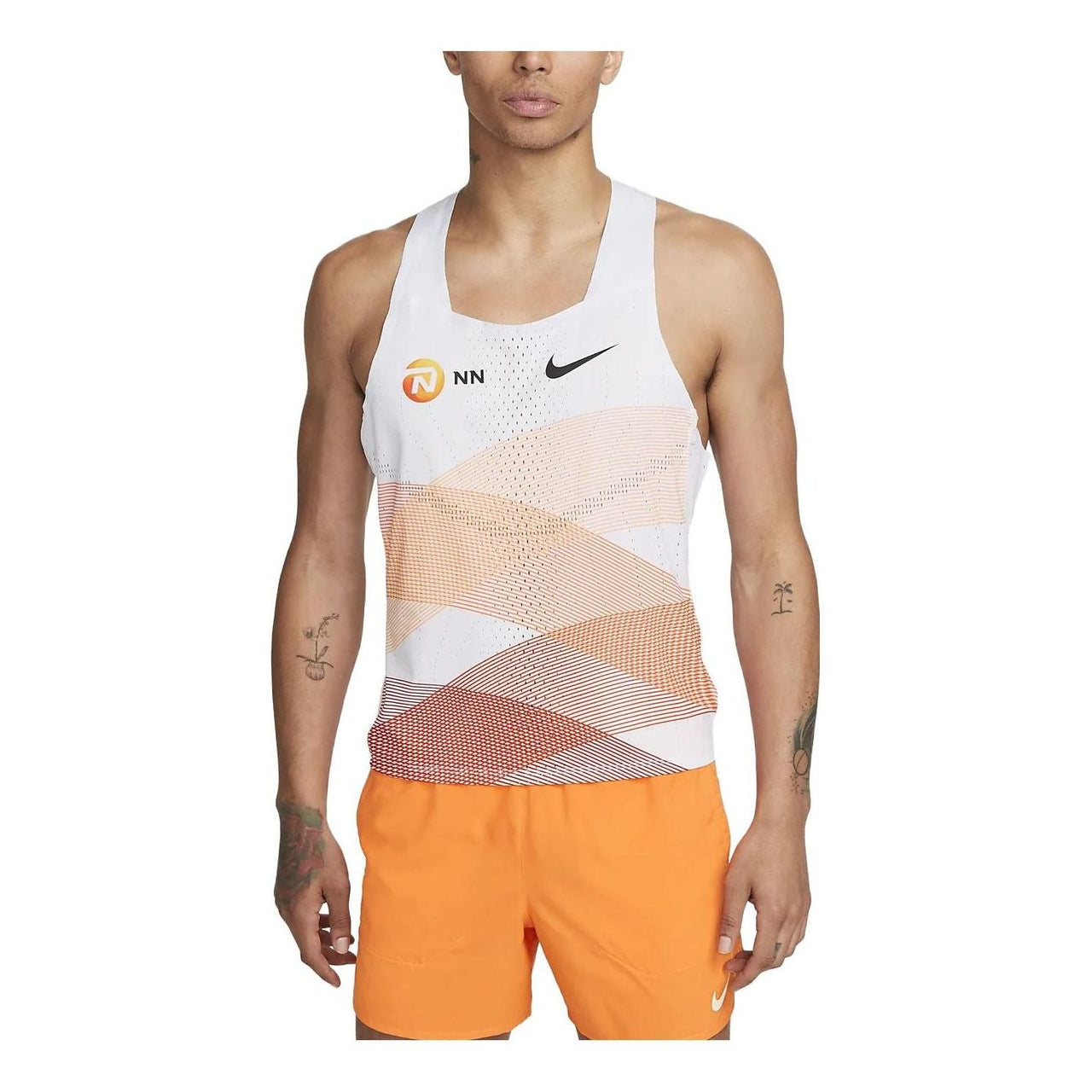 Nike AeroSwift NN Running Singlet 'White Orange' DV7714-100