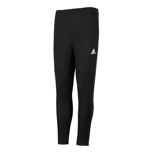 Men's adidas Solid Color Pants Zipper Casual Sports Pants/Trousers/Joggers Black HC0332
