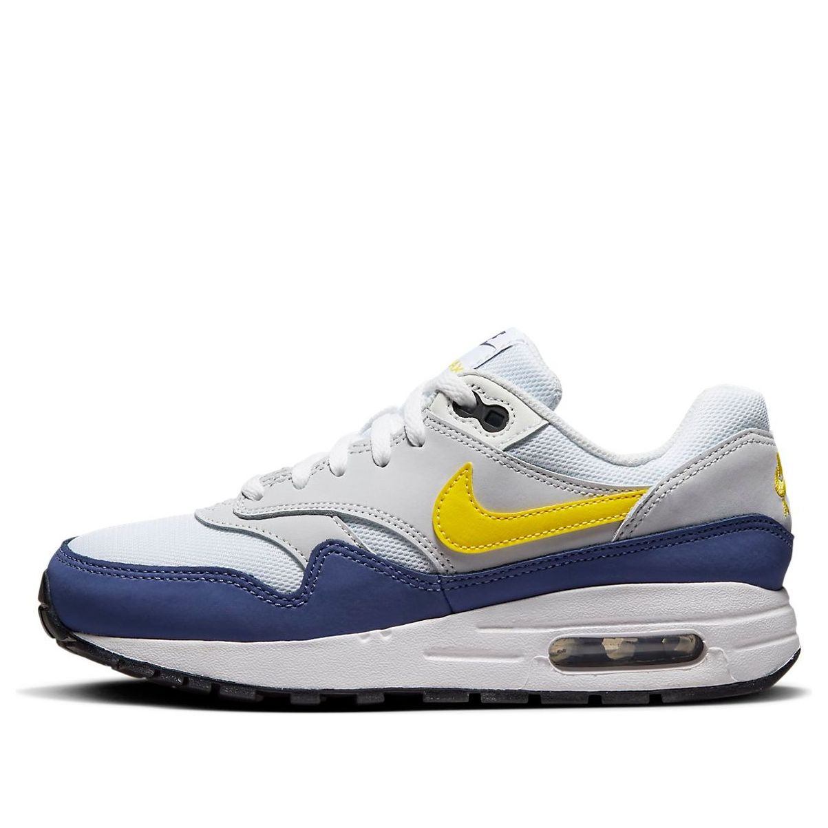 (GS) Nike Air Max 1 'White Yellow Blue' DZ3307-107